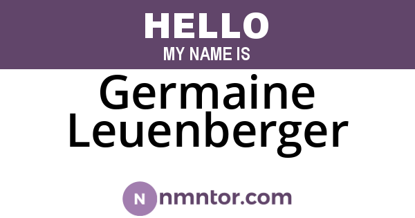 Germaine Leuenberger