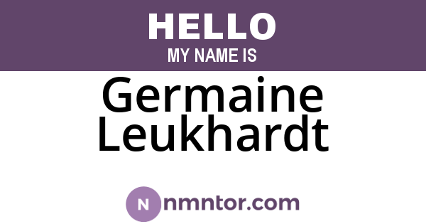 Germaine Leukhardt