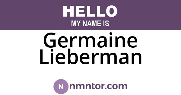 Germaine Lieberman