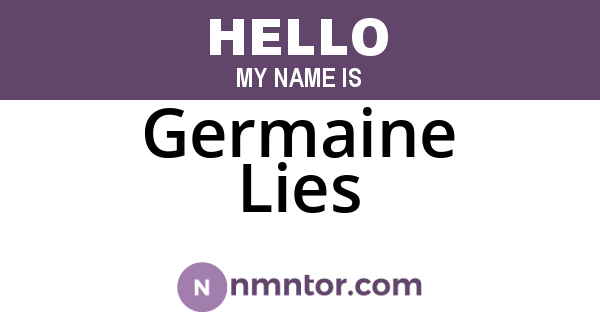 Germaine Lies