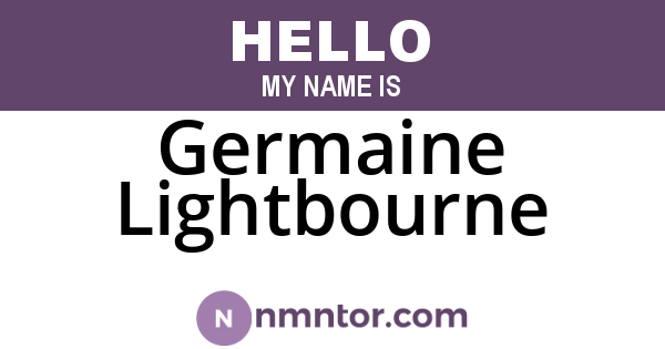 Germaine Lightbourne