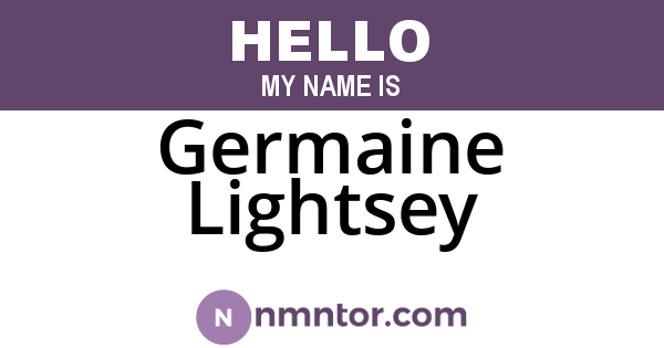 Germaine Lightsey
