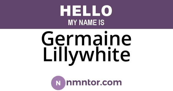 Germaine Lillywhite