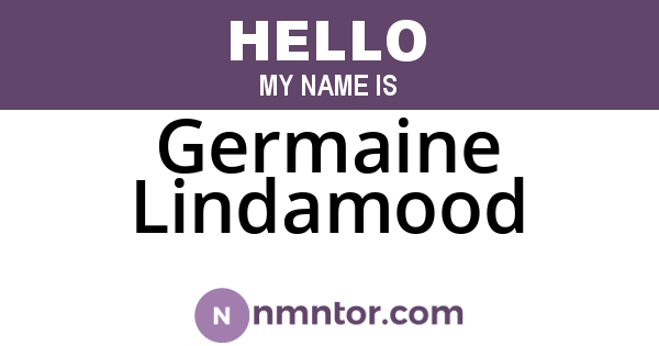 Germaine Lindamood