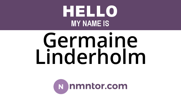 Germaine Linderholm