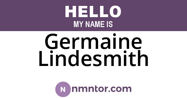 Germaine Lindesmith