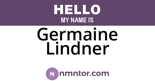 Germaine Lindner