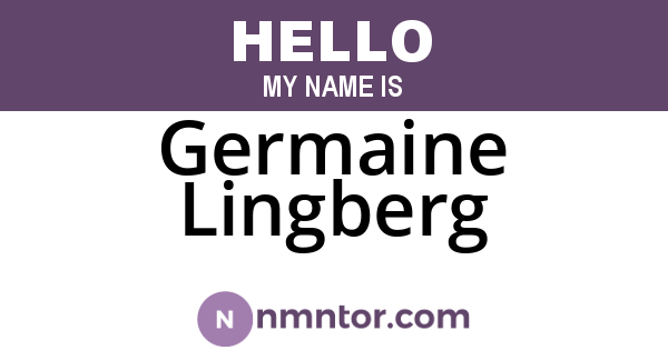 Germaine Lingberg
