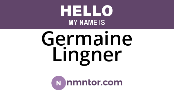 Germaine Lingner