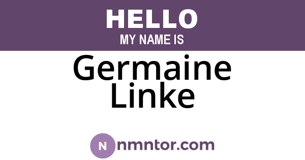 Germaine Linke