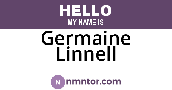 Germaine Linnell
