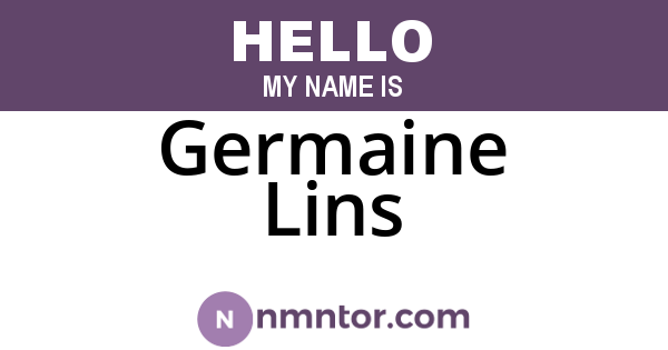 Germaine Lins