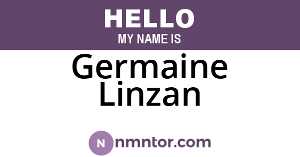 Germaine Linzan