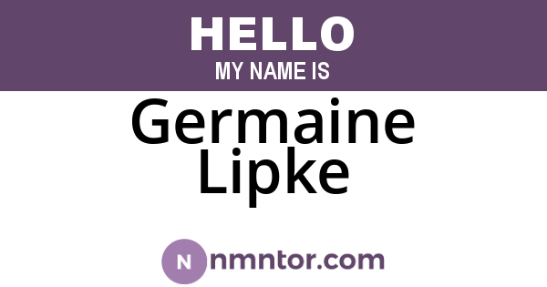 Germaine Lipke