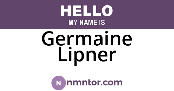 Germaine Lipner