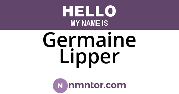 Germaine Lipper