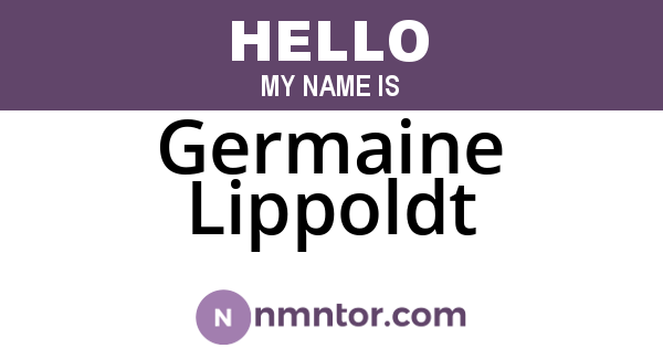 Germaine Lippoldt