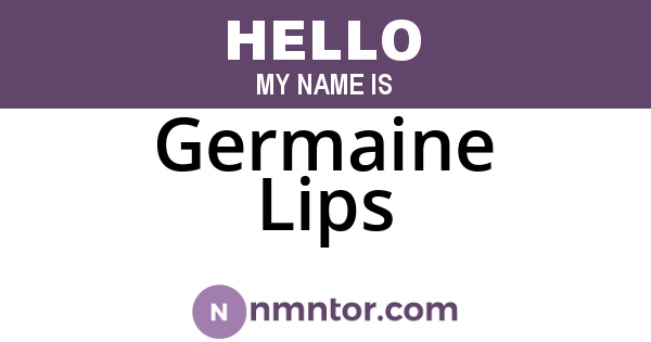 Germaine Lips