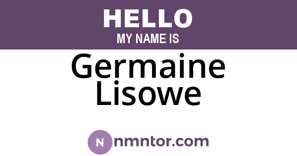 Germaine Lisowe