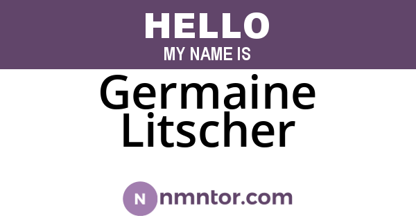 Germaine Litscher