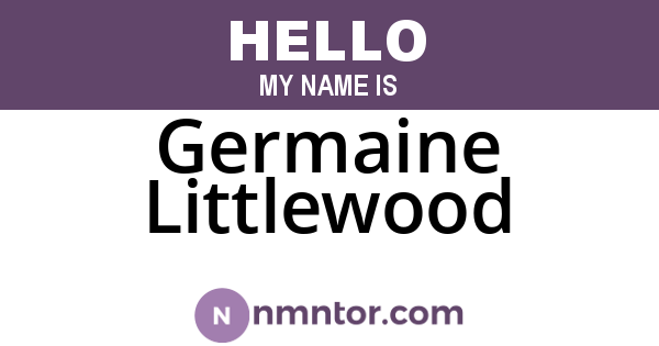 Germaine Littlewood