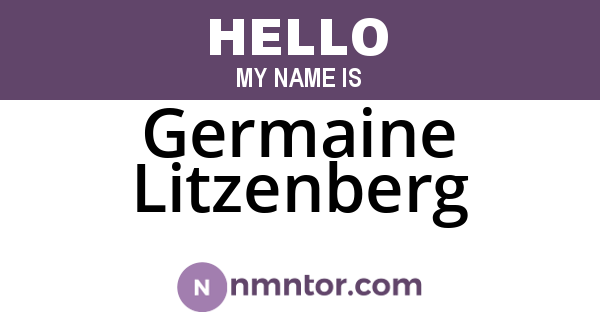 Germaine Litzenberg