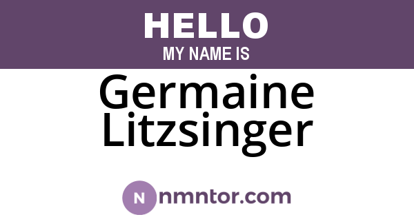 Germaine Litzsinger