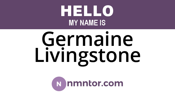 Germaine Livingstone