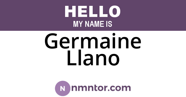 Germaine Llano