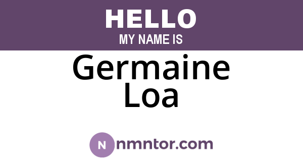 Germaine Loa