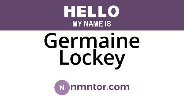 Germaine Lockey