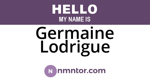 Germaine Lodrigue