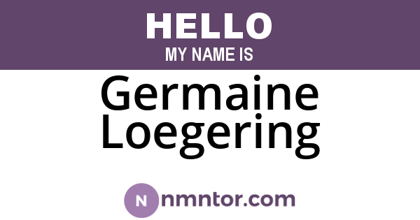 Germaine Loegering