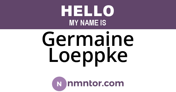 Germaine Loeppke