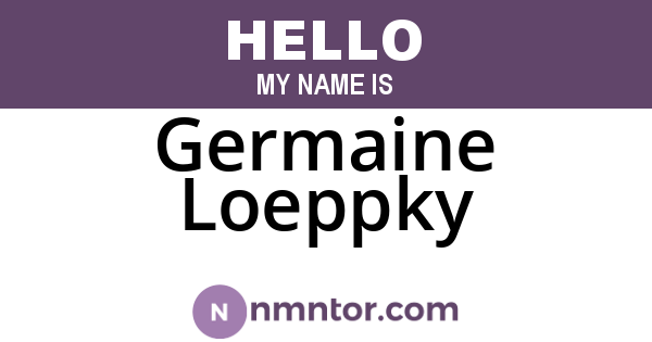 Germaine Loeppky