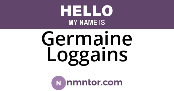 Germaine Loggains