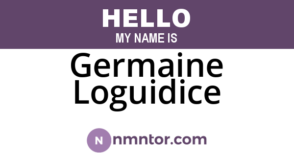Germaine Loguidice