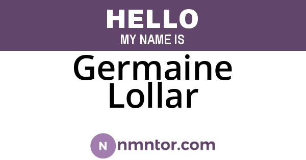 Germaine Lollar