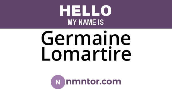 Germaine Lomartire