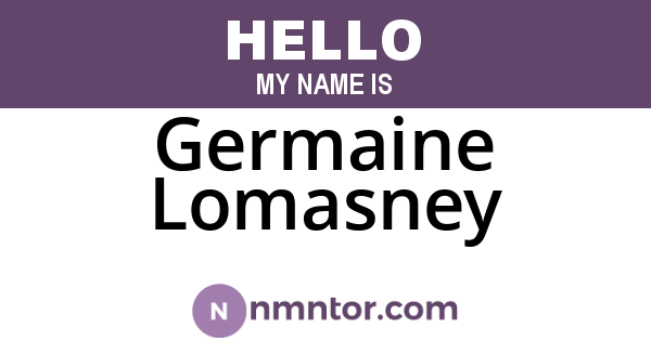 Germaine Lomasney