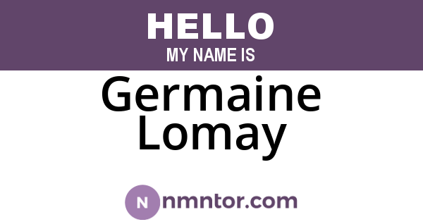 Germaine Lomay