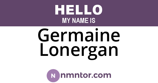 Germaine Lonergan