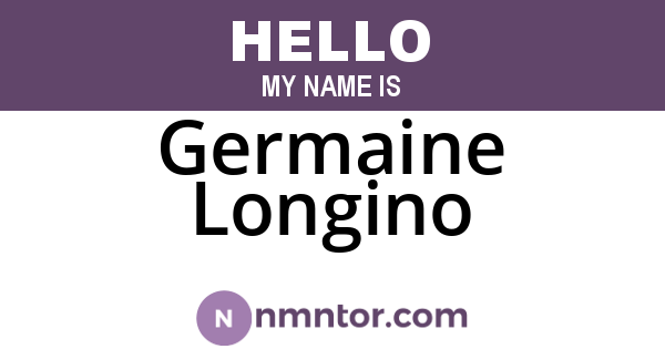Germaine Longino