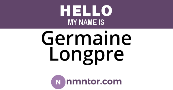 Germaine Longpre