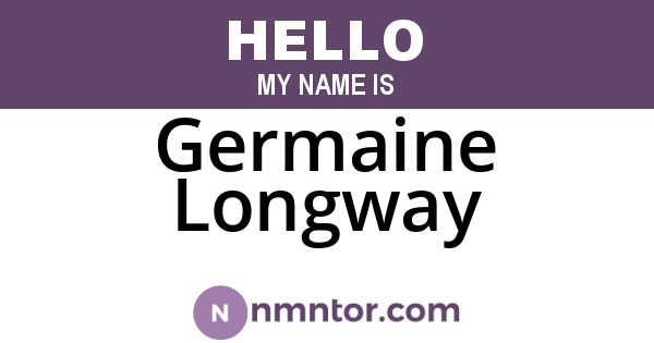 Germaine Longway