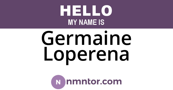 Germaine Loperena