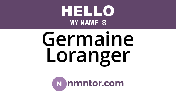 Germaine Loranger