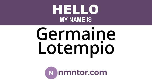 Germaine Lotempio