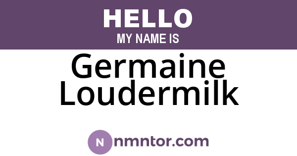 Germaine Loudermilk