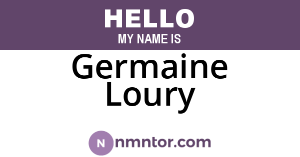 Germaine Loury